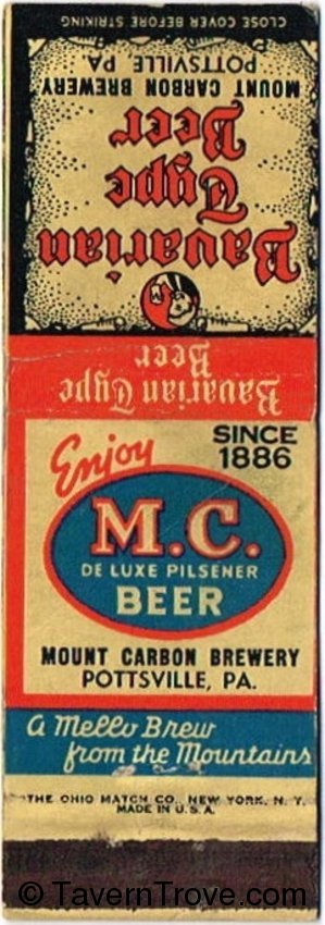 M.C. De Luxe Pilsener Beer