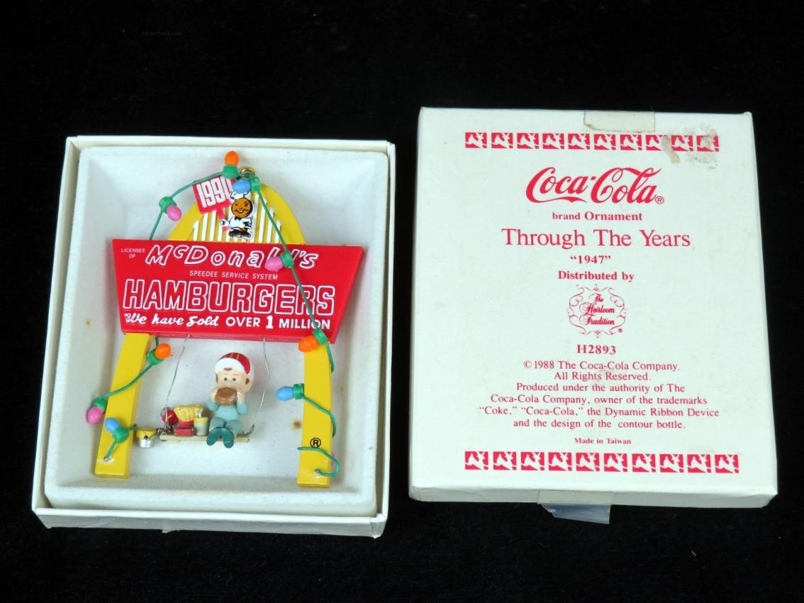 McDonald's Restaurant Retro Christmas Ornament
