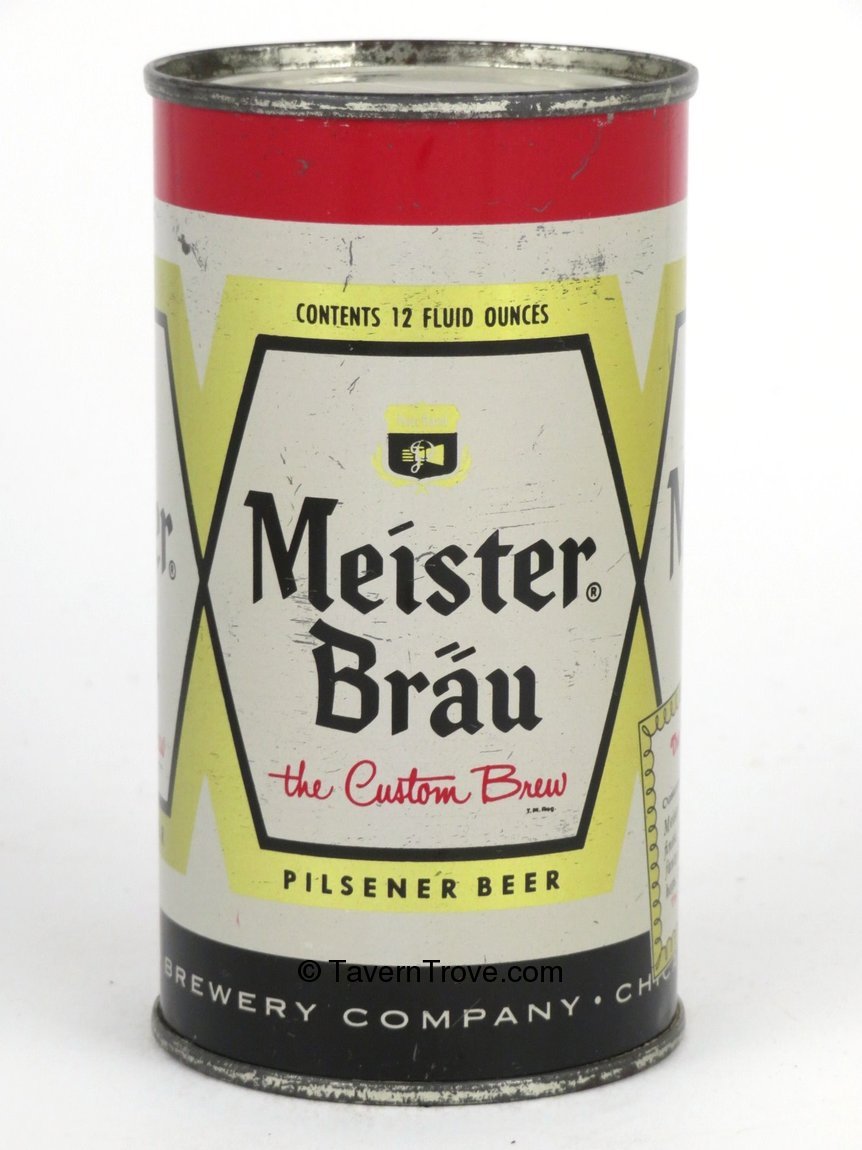 Item 716 1959 Meister Brau Pilsener Beer Flat Top Can 9839
