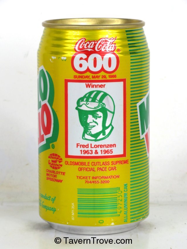 Mello Yello Coca Cola 600 NASCAR Fred Lorenzen Morganton