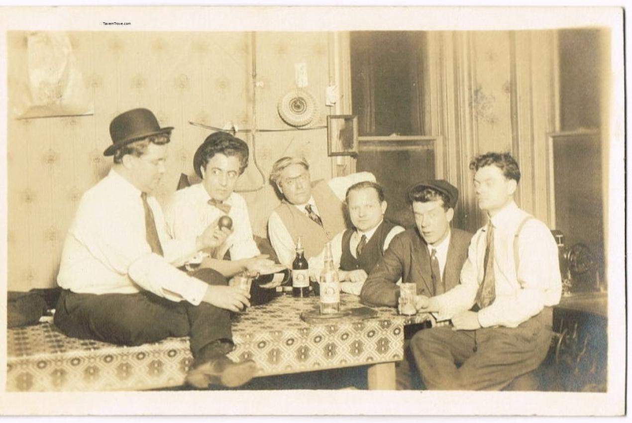 Western Brew Beer Men Drinking  RPPC
