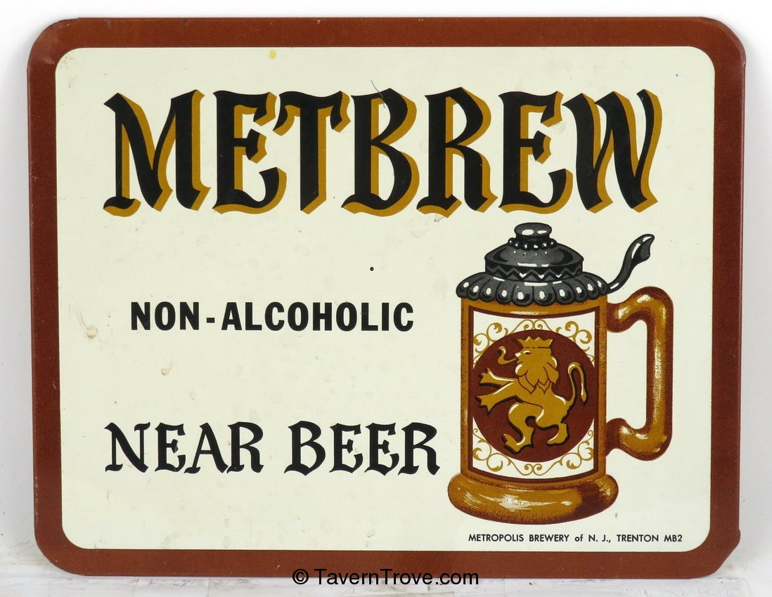 Metbrew Near Beer Tin Sign