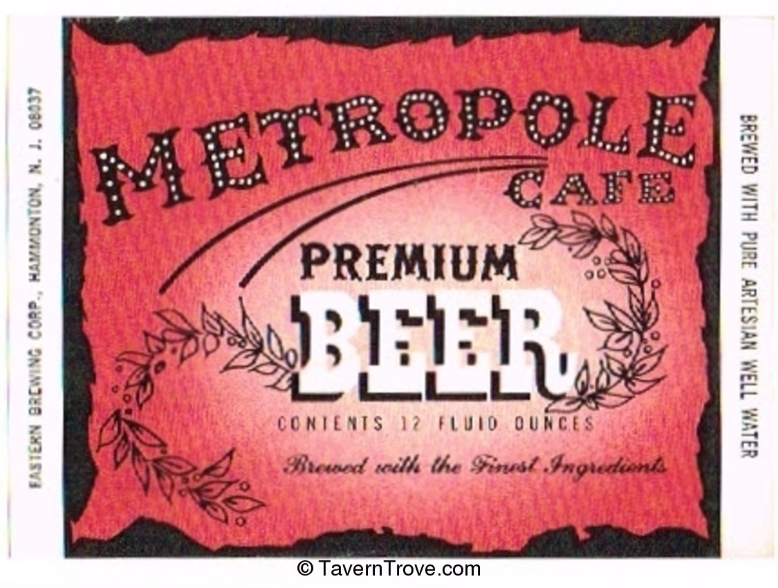 Metropole Cafe Premium Beer 