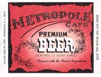 Metropole Cafe Premium Beer 