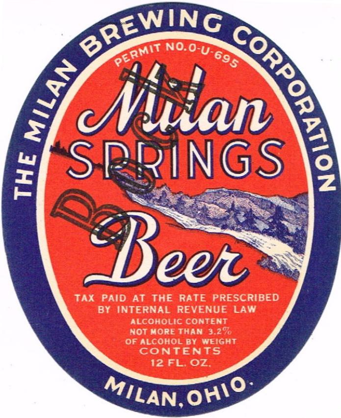 Milan Springs Bock Beer
