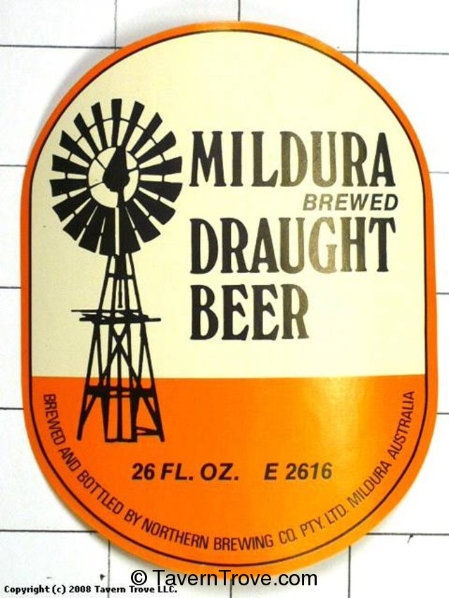 Mildura Draught Brewed Beer