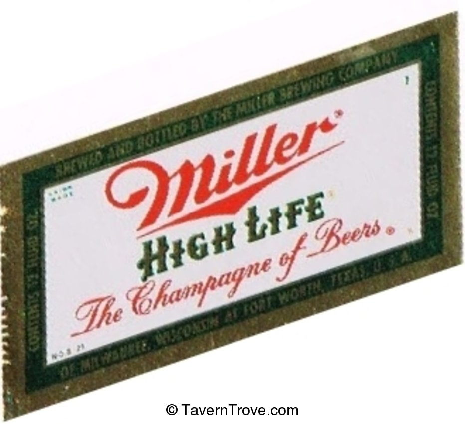 Miller High Life Beer