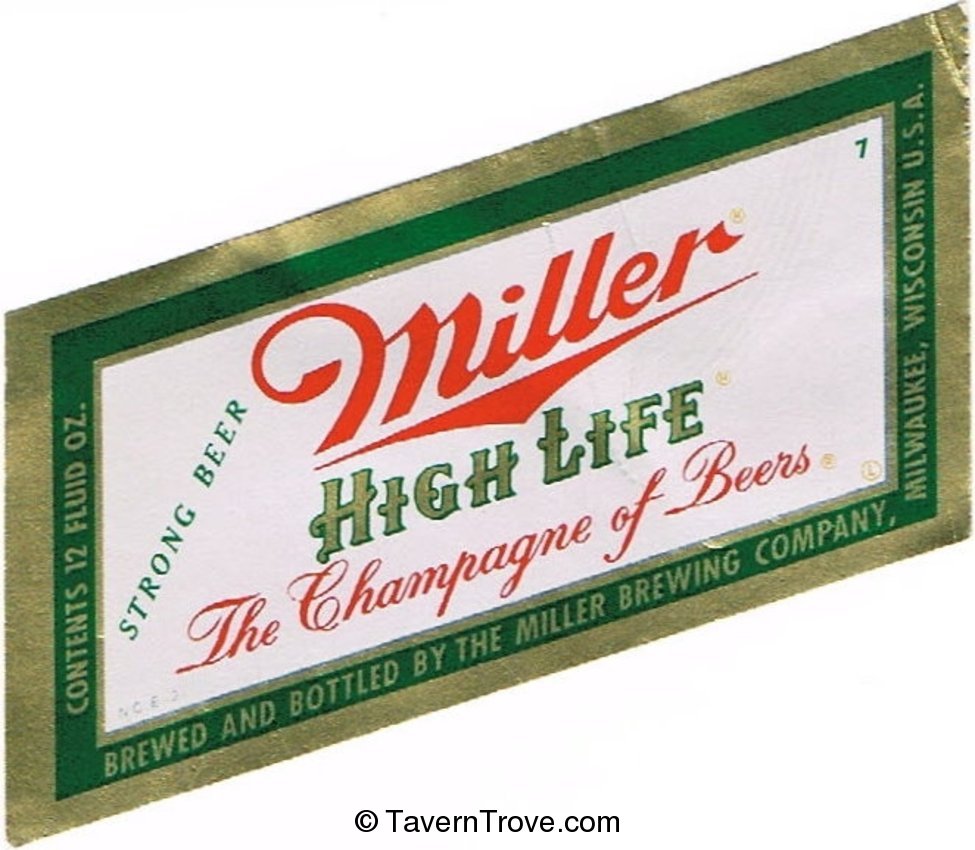 Miller High Life Beer