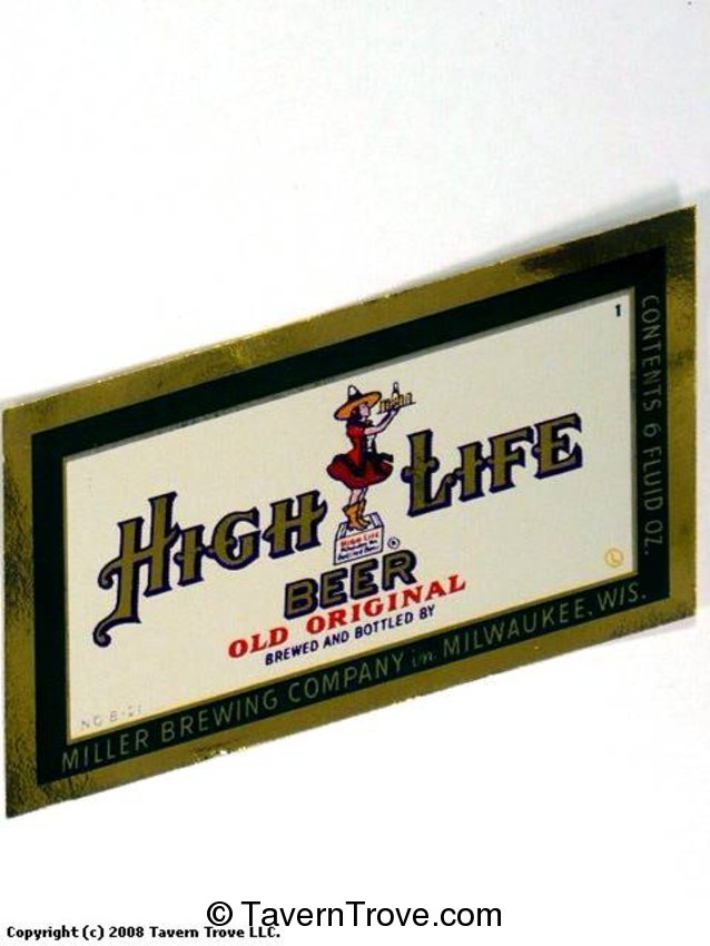 Miller High Life Beer