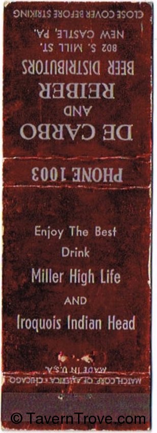 Miller High Life/Iroquois Indian Head Beer