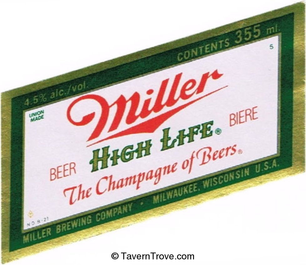 Miller High Life Beer/Biere