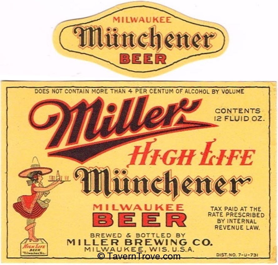 Miller Munchener Beer