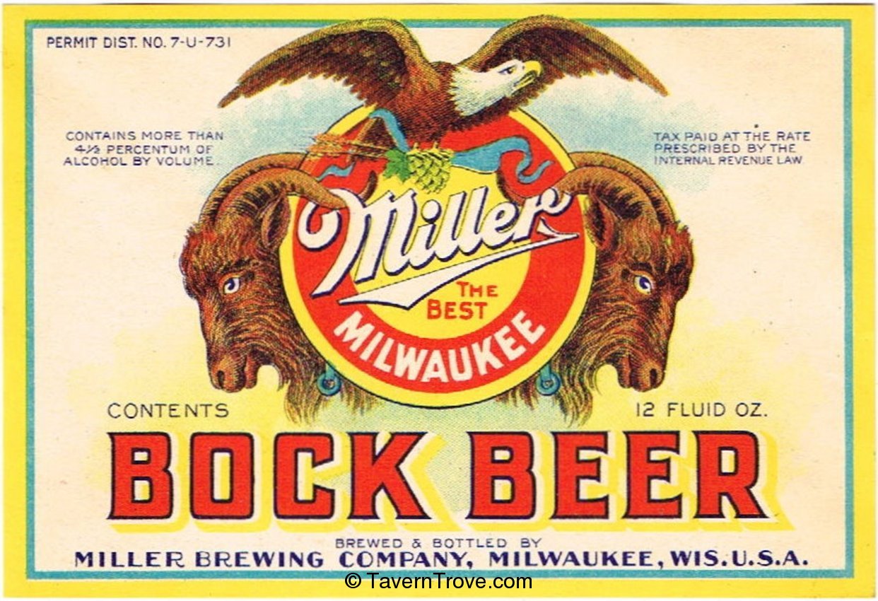 Miller Bock Beer