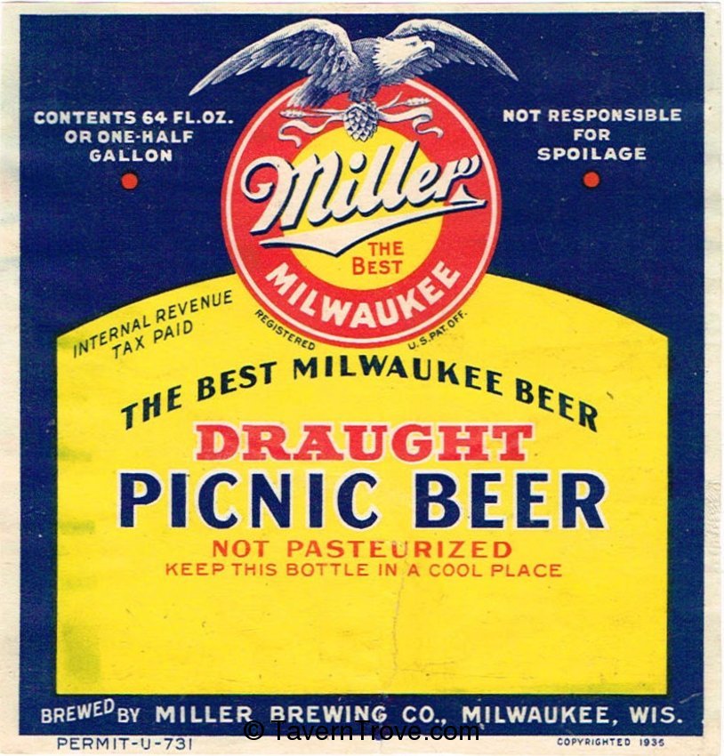 Miller Draught Picnic Beer