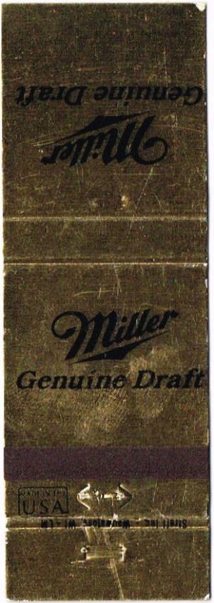 Miller Genuine Draft Beer