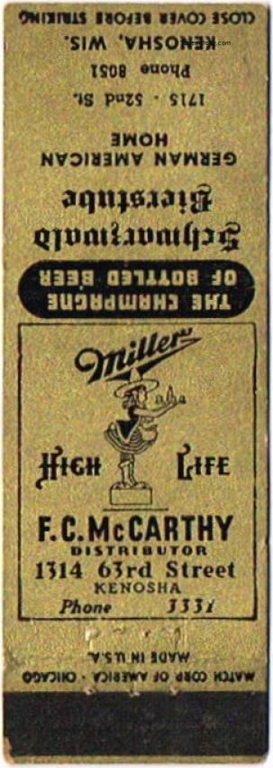 Miller High Life Beer