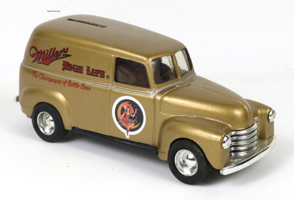Miller High Life Beer 1950 Chevrolet Panel Truck Ertl Bank