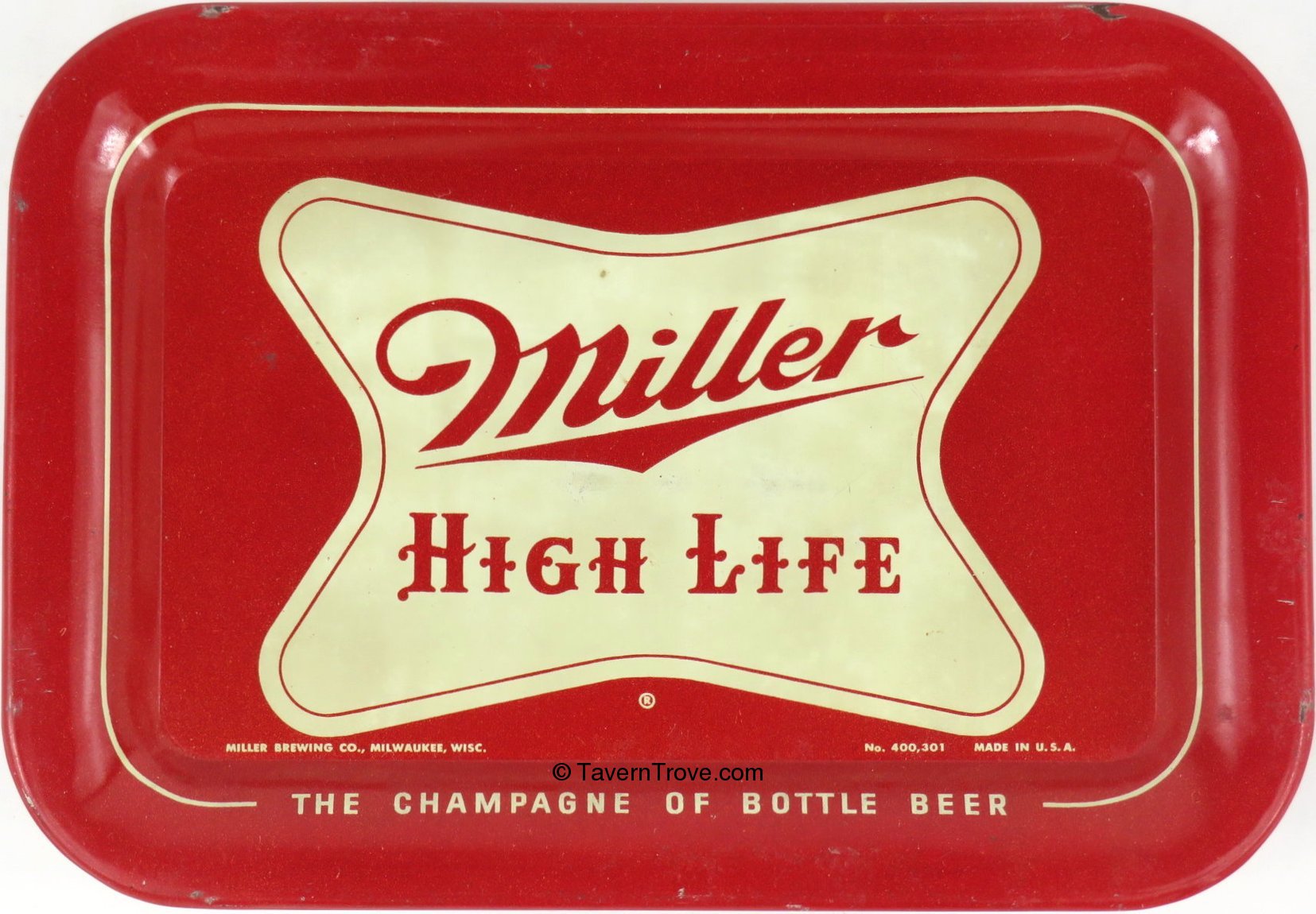 Item 5176 1965 Miller High Life Beer Tip Tray