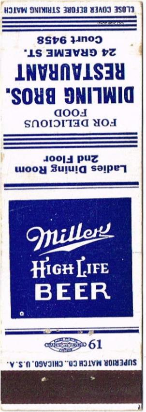 Miller High Life Beer