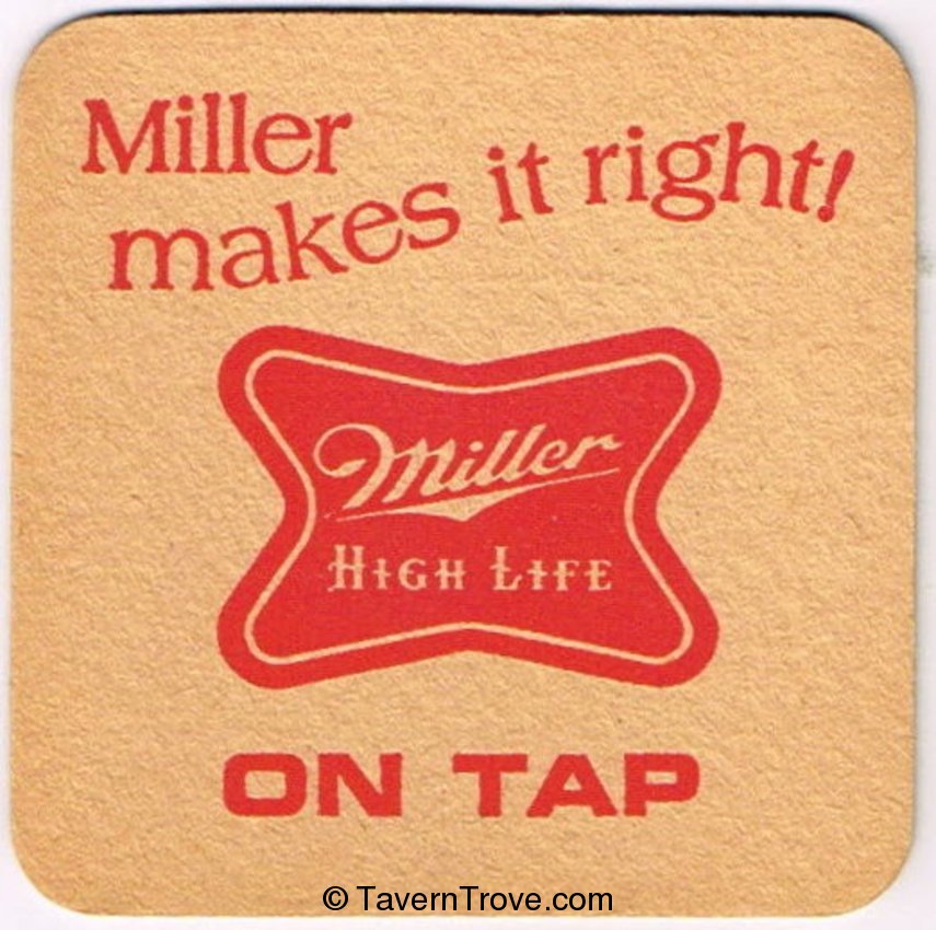 Miller High Life Beer