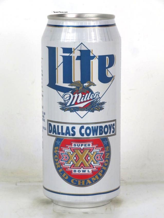 Miller Lite Beer Dallas Cowboys Super Bowl XXX