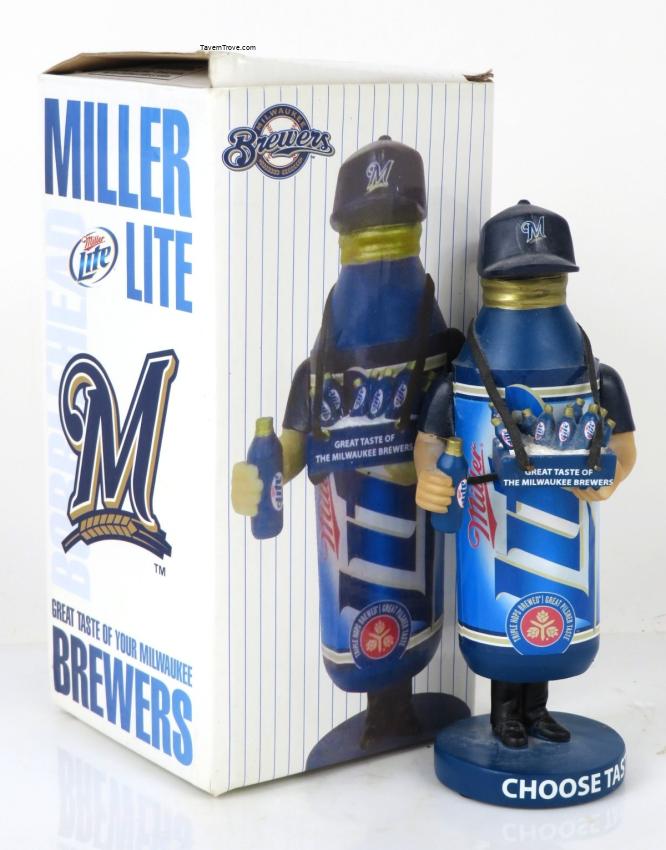 Miller Lite Beer Milwaukee Brewers Bobblehead