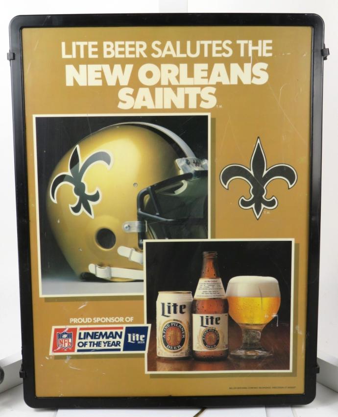 Miller Lite Beer Salutes New Orleans Saints Football
