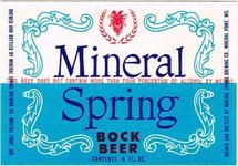 Mineral Spring Bock Beer