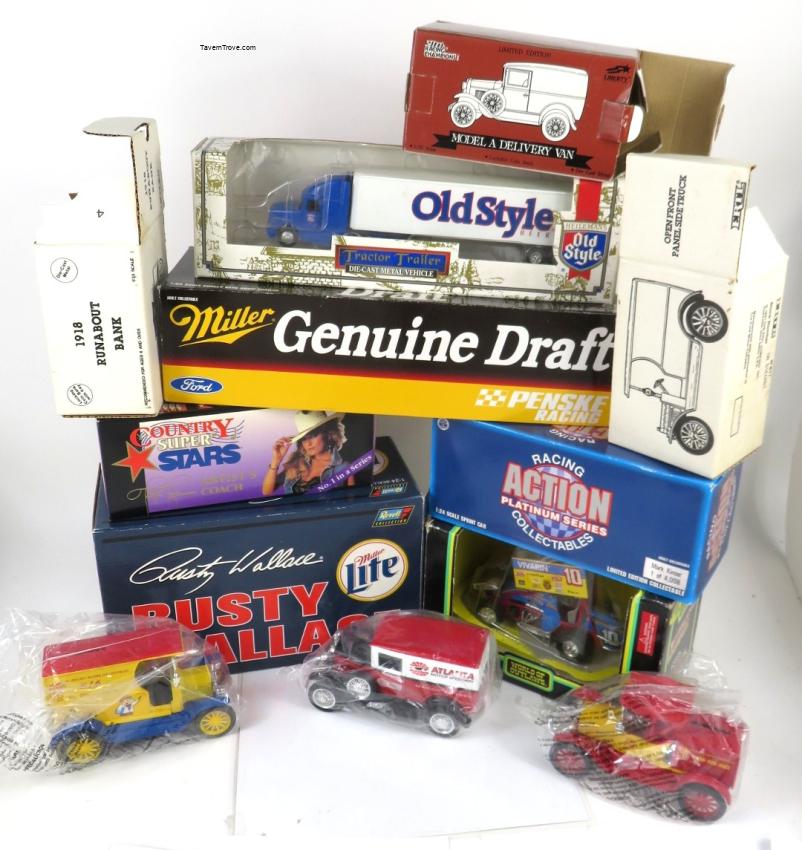 Misc. Die Cast Vehicles in Boxes Lot of Nine Miller Lite Heileman