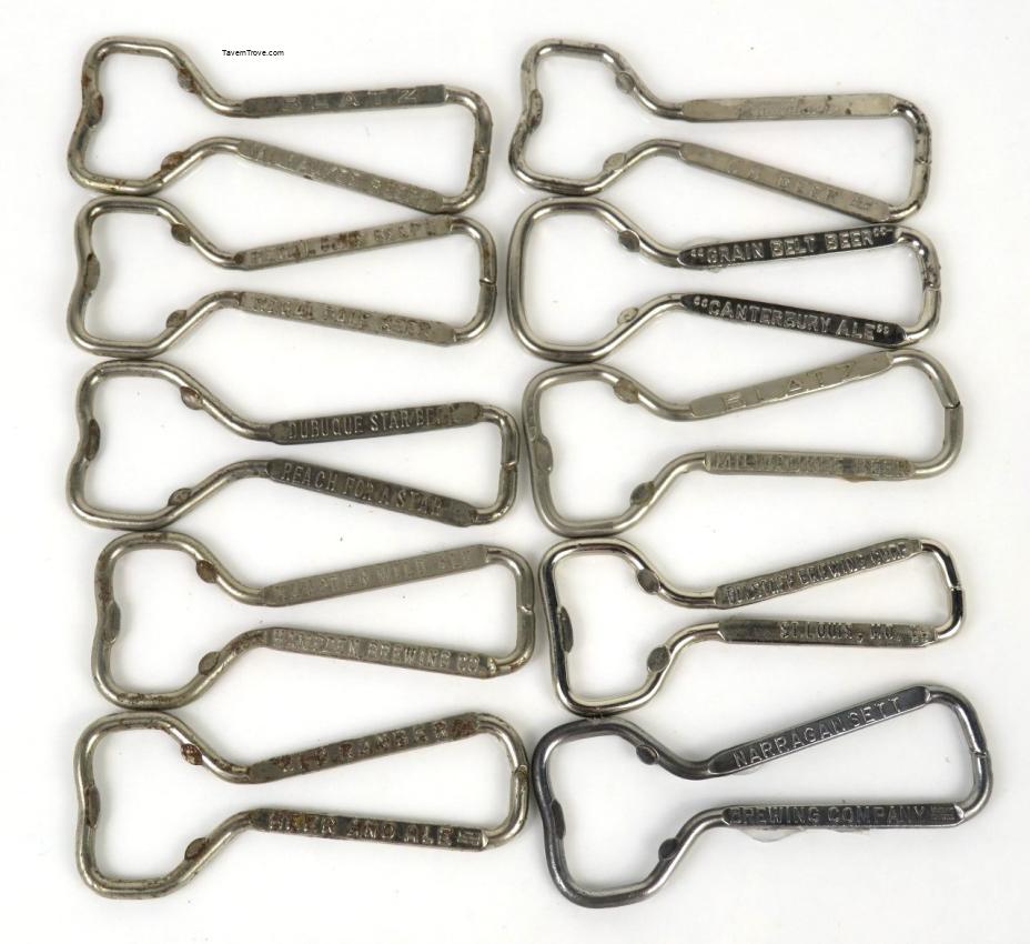 Misc. Lot of Ten Beer Wire Bottle Openers lot #5