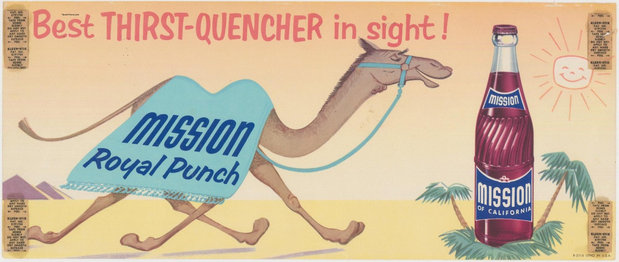 Mission Royal Punch Paper Sign
