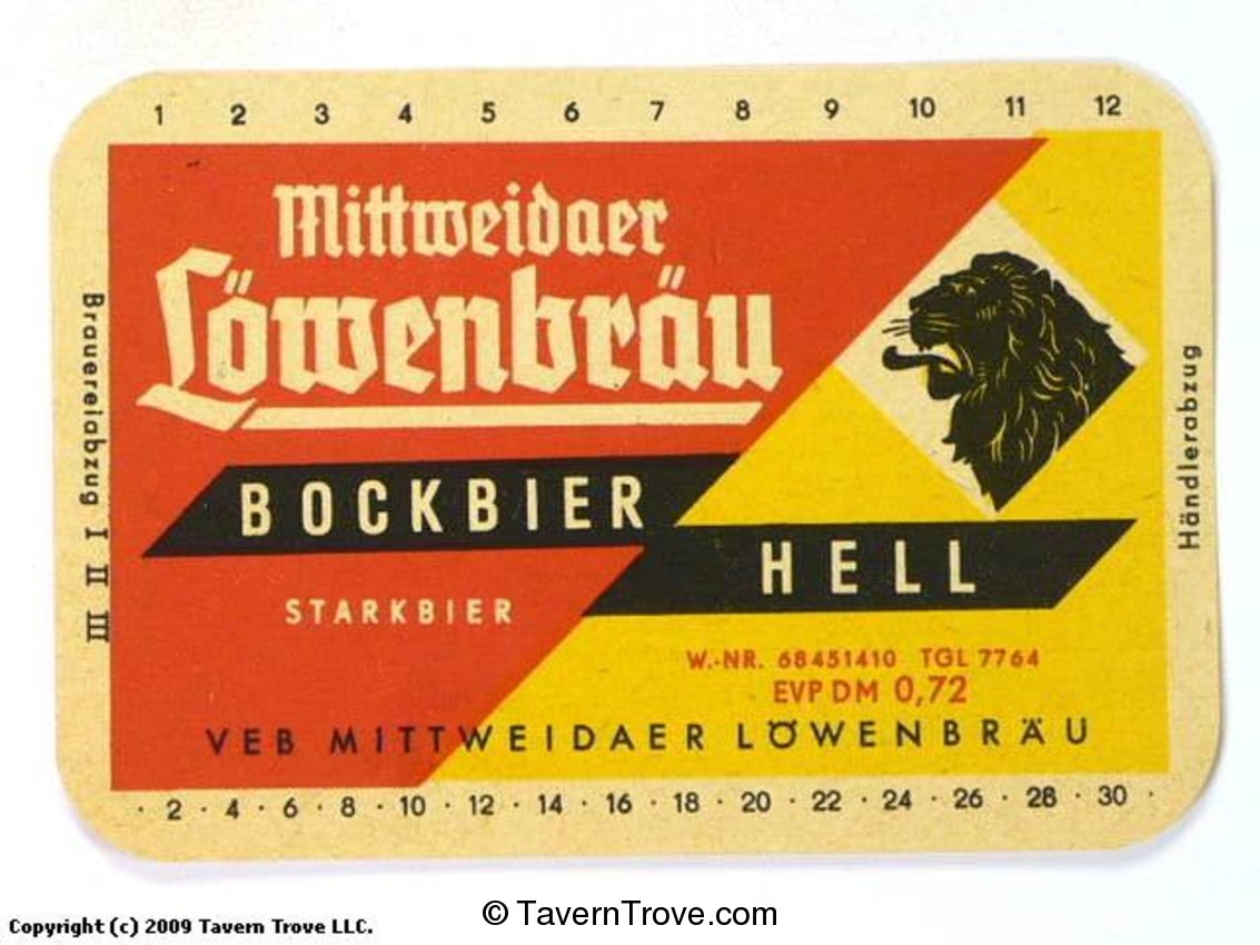 Mittweidaer Löwenbräu Bockbier