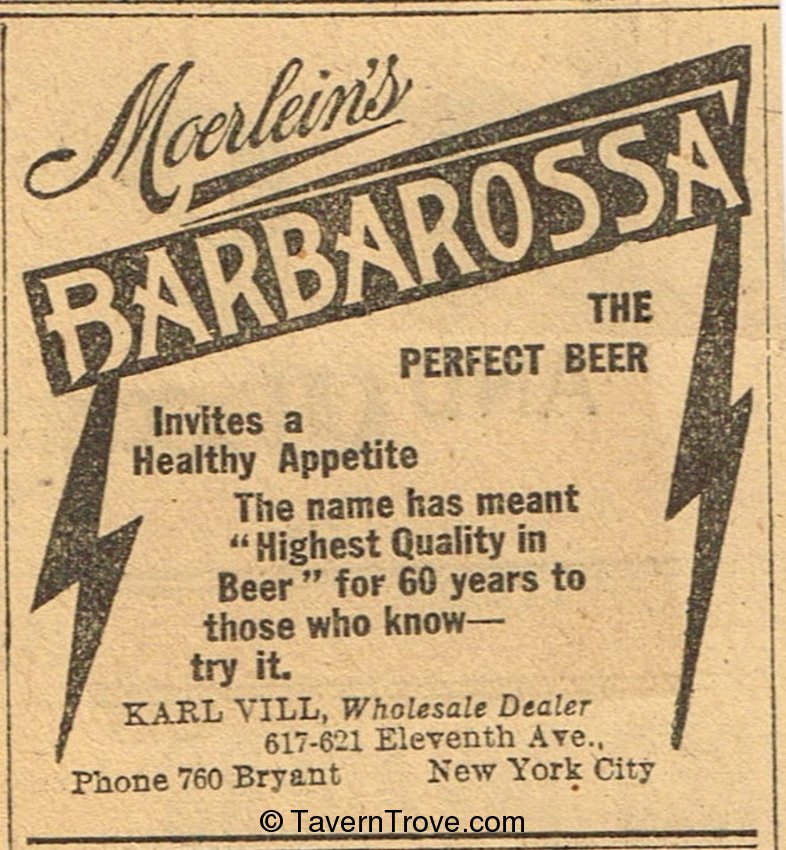 Moerlein's Barbarossa Beer