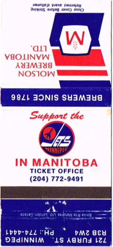 Molson Beer Winnipeg Jets Hockey