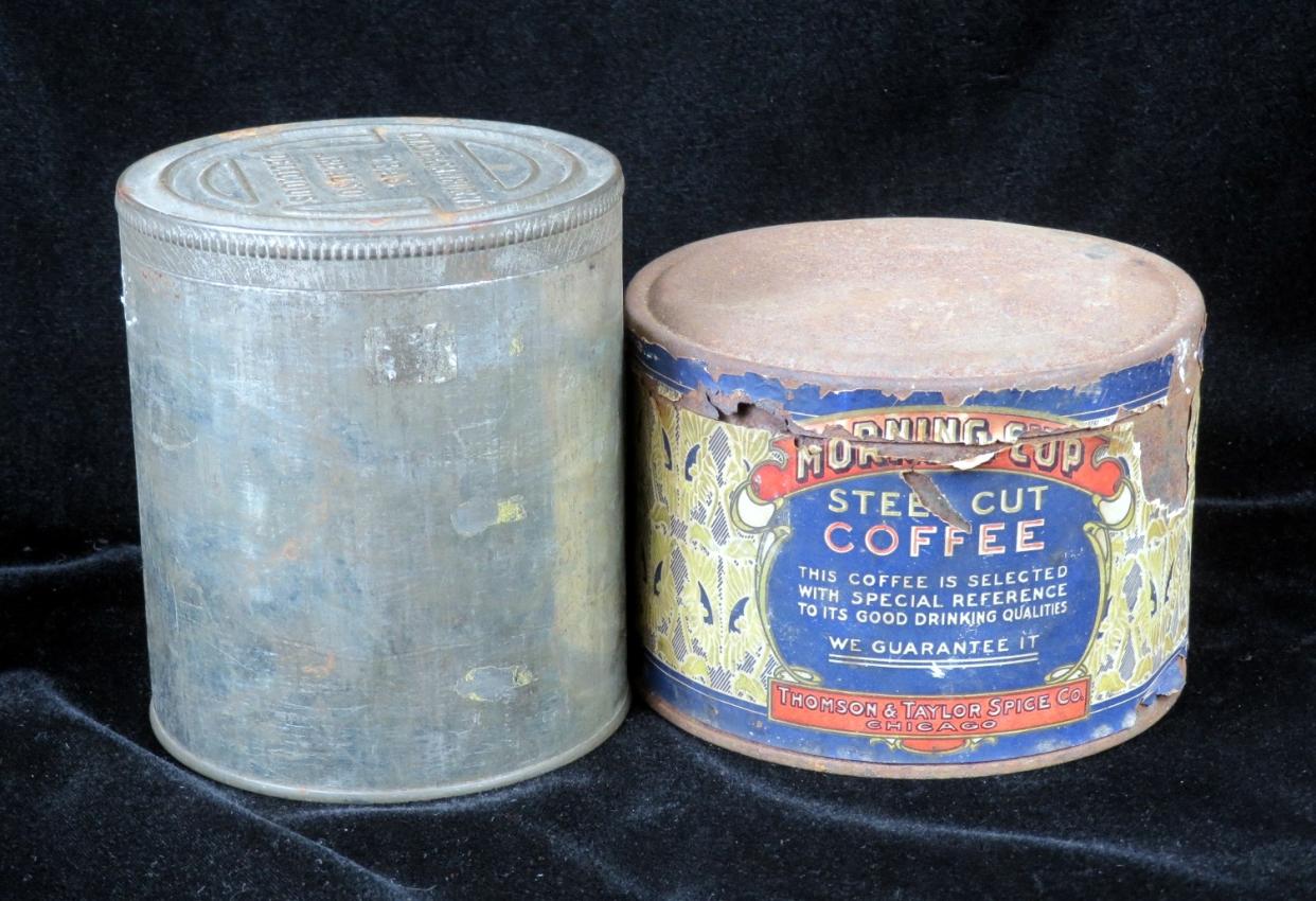 Morning Cup Coffee Chase & Sanborn's Tea Cans and Tins