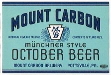 Mount Carbon  October Beer