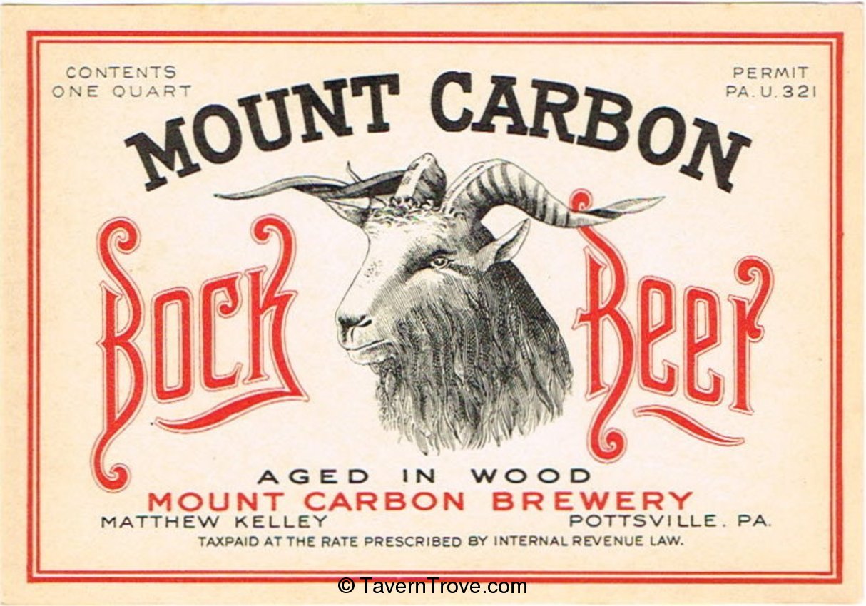 Mount Carbon Bock Beer