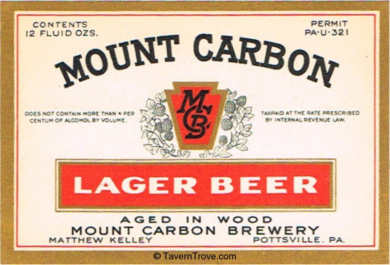 Mount Carbon Lager Beer