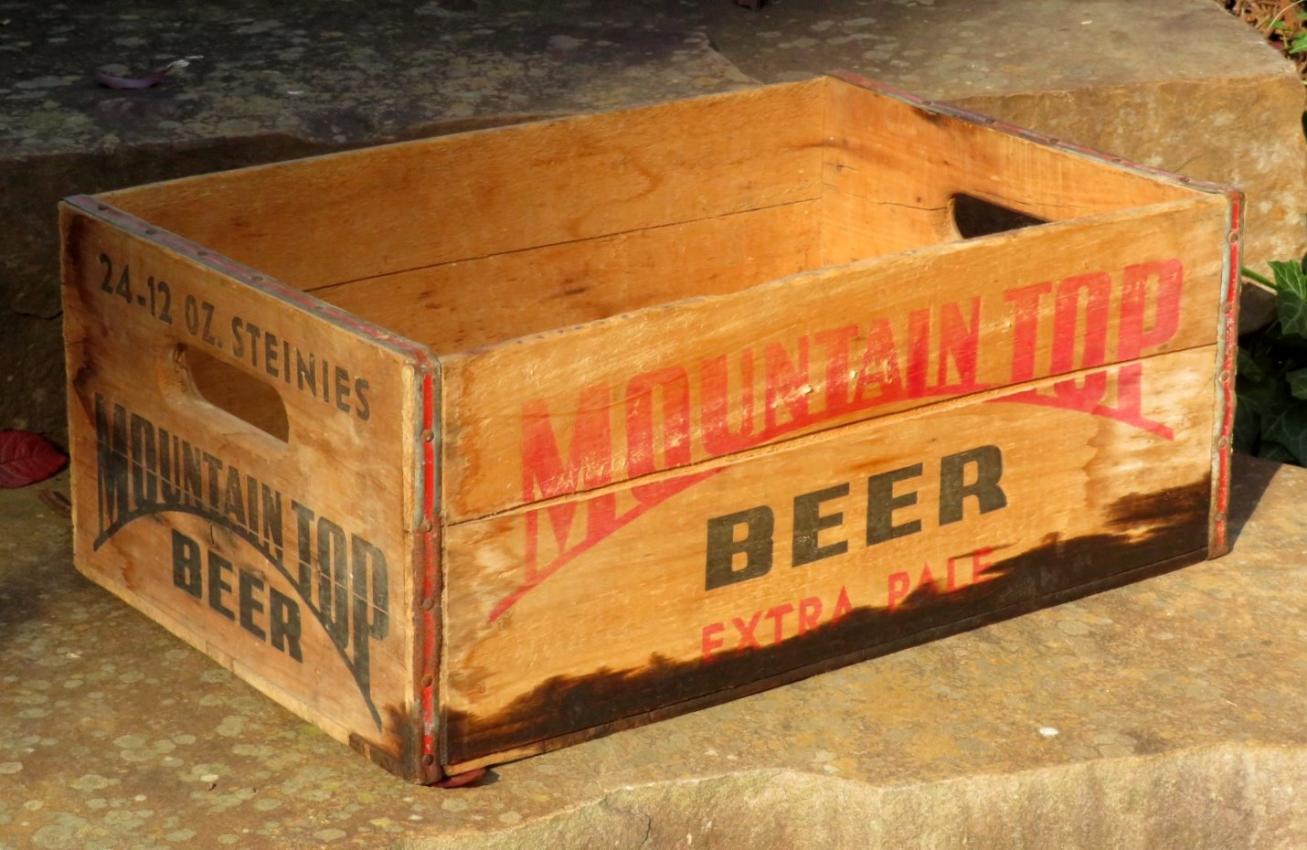 Mountain Top Beer Steinie Bottle Crate