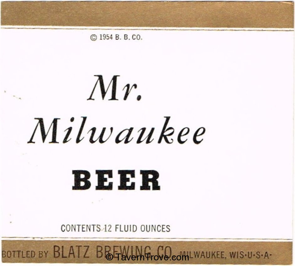 Mr. Milwaukee Beer