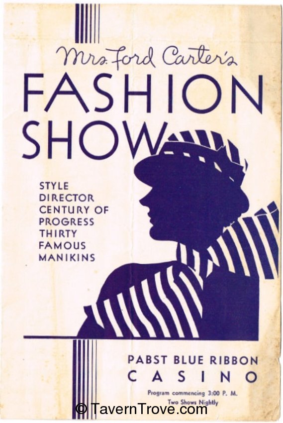 Mrs. Ford Carter's Fashion Show Program