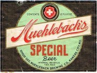 Muehlebach's Special Beer