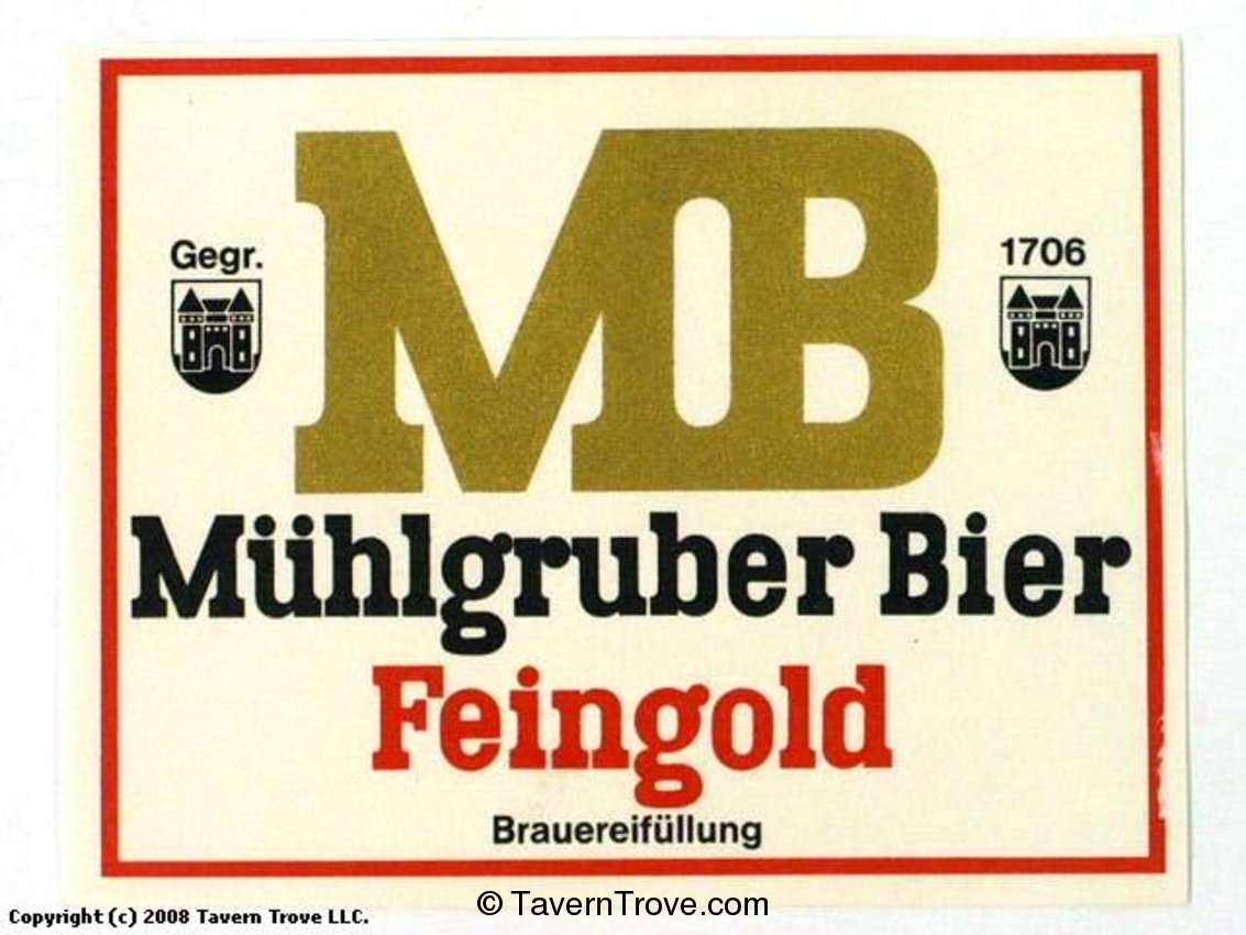 Mühlgruber Feingold Bier