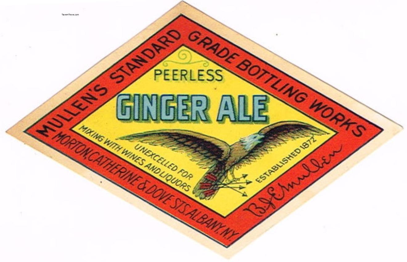 Mullen's Peerless Ginger Ale Albany New York