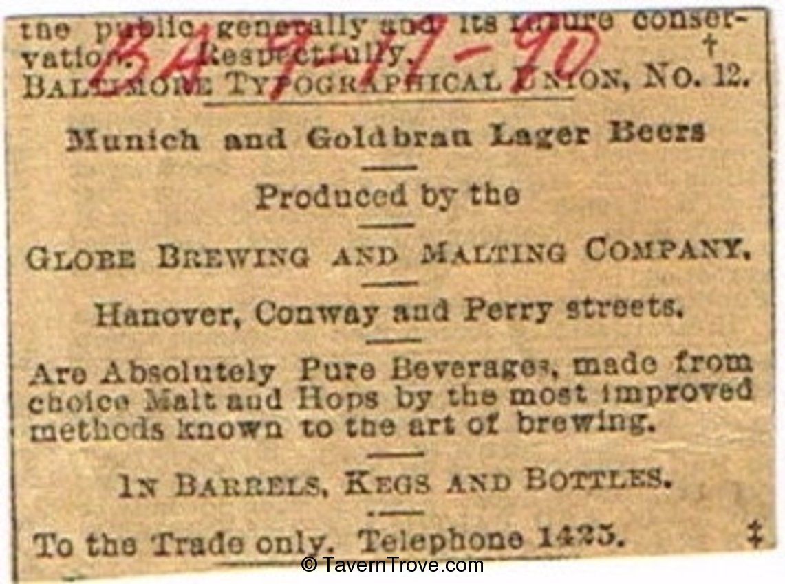 Munich and Goldbrau Lager Beers