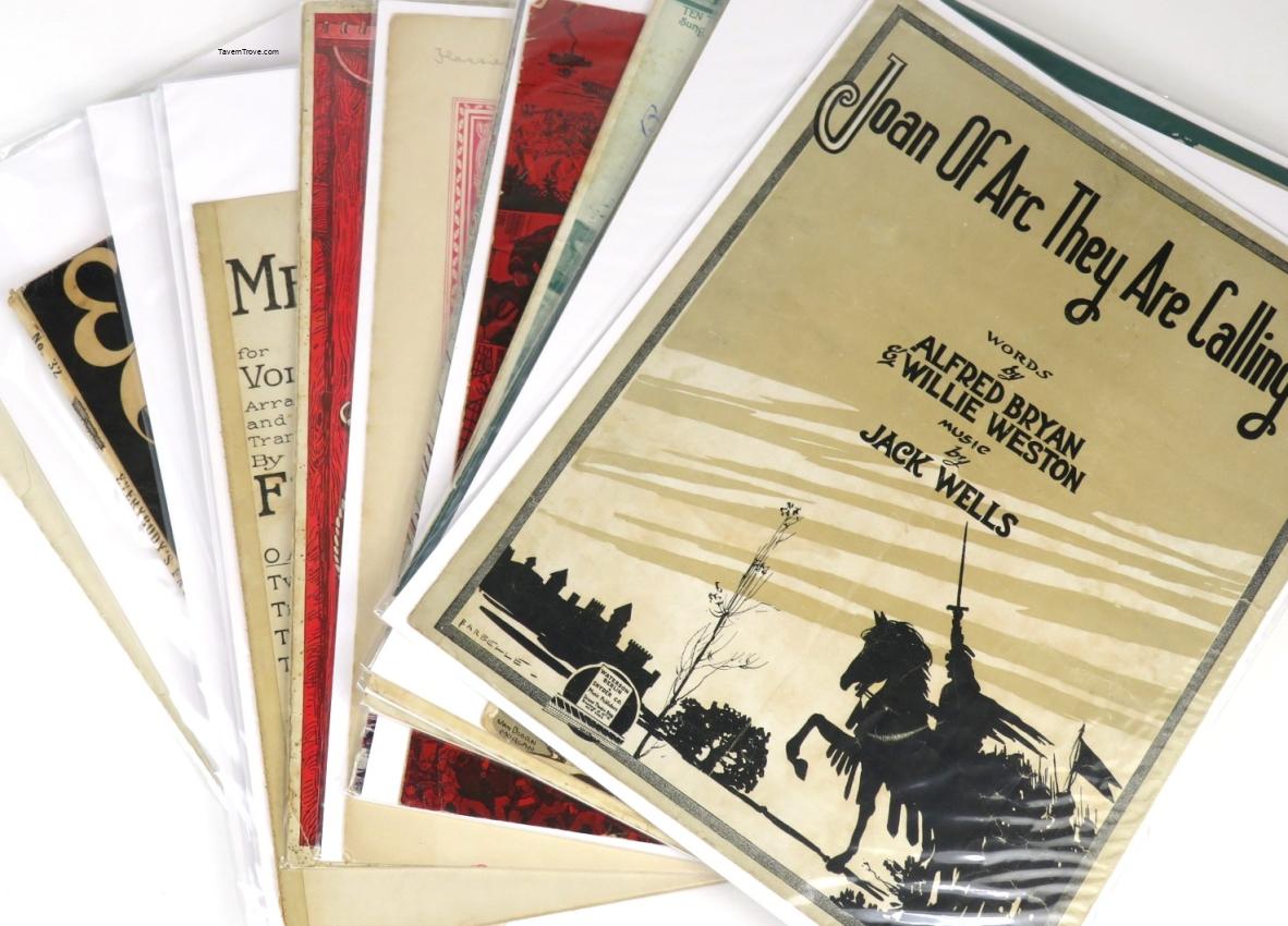 Piano Sheet Music lot of 14