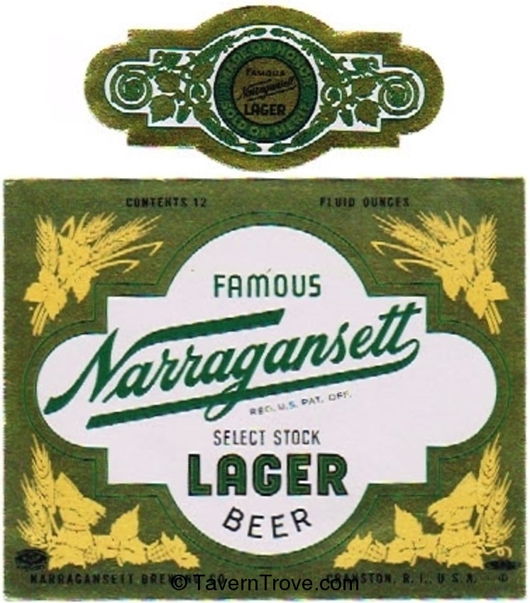 Narragansett Select Stock Lager Beer 