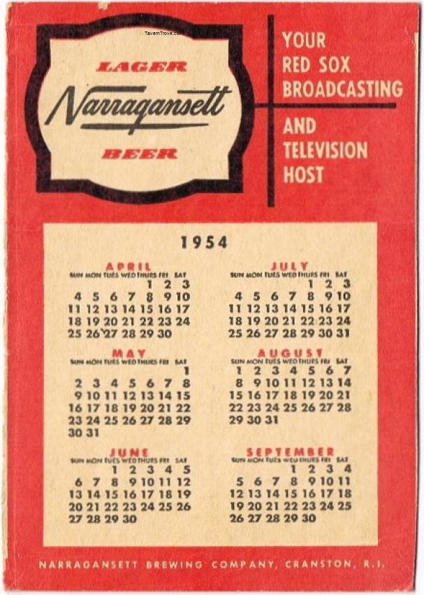 Narragansett Beer Red Sox Baseball