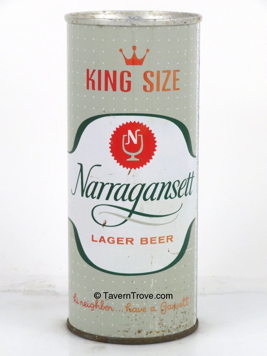 Item 1516 1966 Narragansett Lager Beer Tab Top Can T15713v