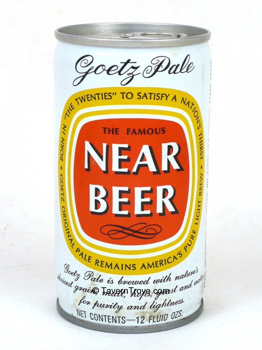 Item 56489 1978 Goetz Pale Near Beer Tab Top Can T6924